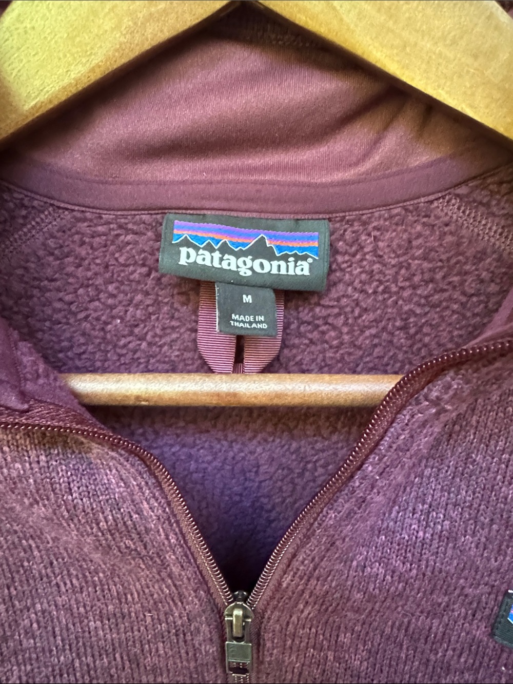 Patagonia Women’s Half-Zip Pullover - Maroon Size M - Picture 4 of 5
